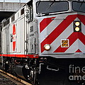 Caltrain Locomotive at the Milbrae Train Station in San Francisco . 7D12362
