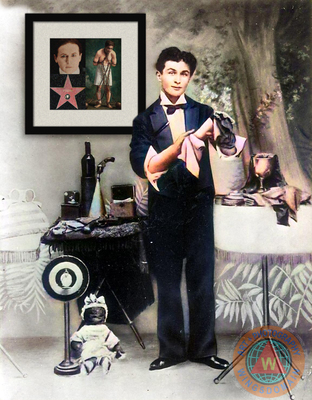 Tribute To Harry Houdini Museum Quality Framed Print by Wingsdomain Art and Photography